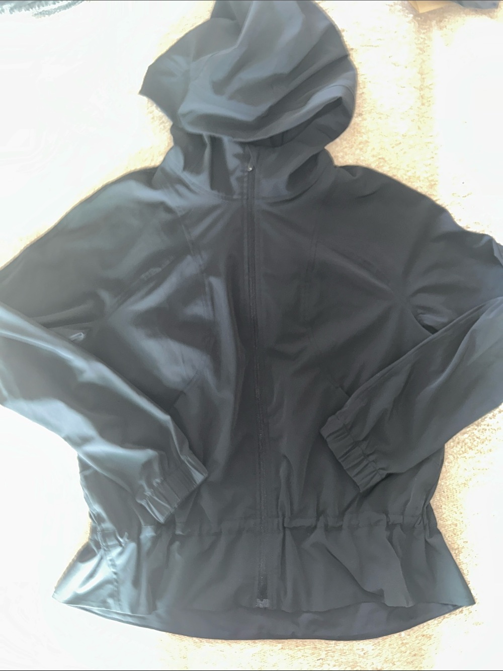 lululemon athletica Black Hooded Lightweight Utility Jacket